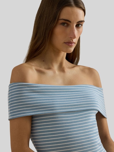 Lauren Ralph Lauren Figurbetontes Freizeitkleid aus Baumwoll-Mix Hellblau 3