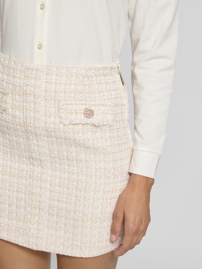 Guess Minirok in bouclélook, model 'DAPHNEE' Offwhite - 3