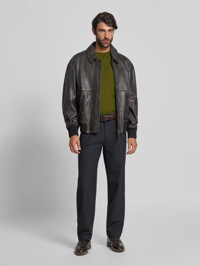 Manuel Ritz Strickpullover mit Rundhalsausschnitt Ocean 1