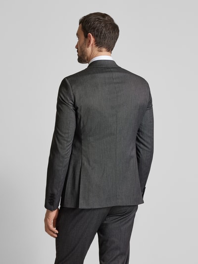 MCNEAL Super Slim Fit 2-Knopf-Sakko mit Reverskragen Anthrazit 5