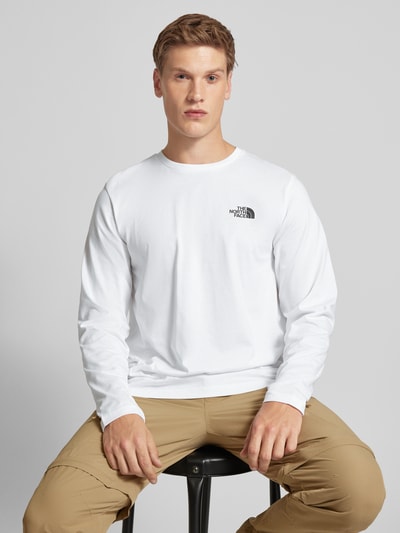 The North Face Longsleeve mit Label-Print Weiss 3