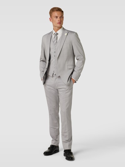 JOOP! Collection Spodnie do garnituru o kroju slim fit w kant model ‘Blayr’ Srebrny 1