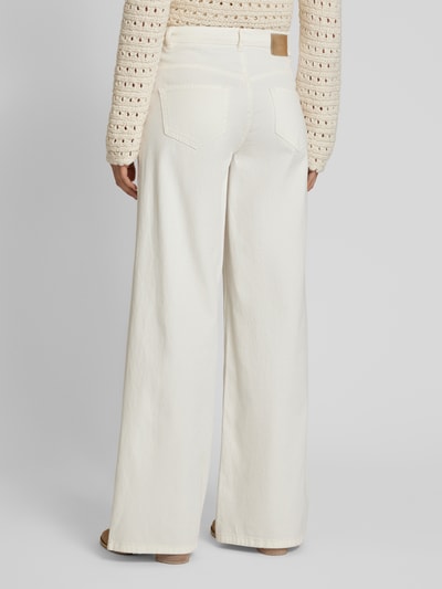 Oui Wide Leg Jeans mit Eingrifftaschen Offwhite 5