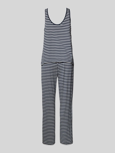 Esprit Pyjama mit Streifenmuster Modell 'MIA' Dunkelblau 3