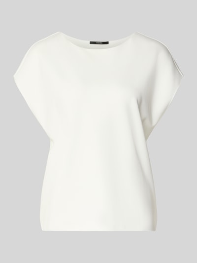 Produktfoto, damski t-shirt z mieszanki wiskozy z dodatkiem streczu, krój regular fit, okrągły dekolt, krótkie rękawy, długość tyłu w rozmiarze 36: 57 cm, model 'Uvalerie' od Someday