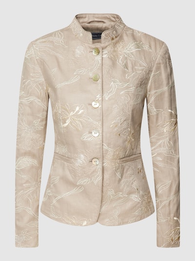 WHITE LABEL Blazer met all-over motief Zand - 2