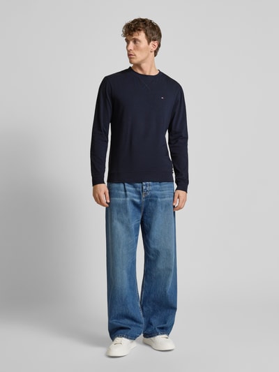 Tommy Hilfiger Sweatshirt mit Label-Stitching Marine 1