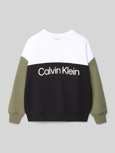 Calvin Klein Jeans Bluza z nadrukiem z logo Czarny 1