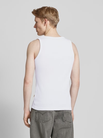 BLKVIS Tanktop mit Label-Stitching Weiss 5