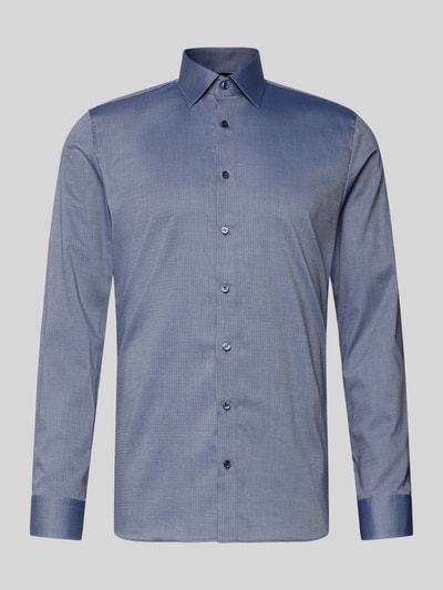OLYMP No. Six Super slim fit zakelijk overhemd met kentkraag Marineblauw - 2