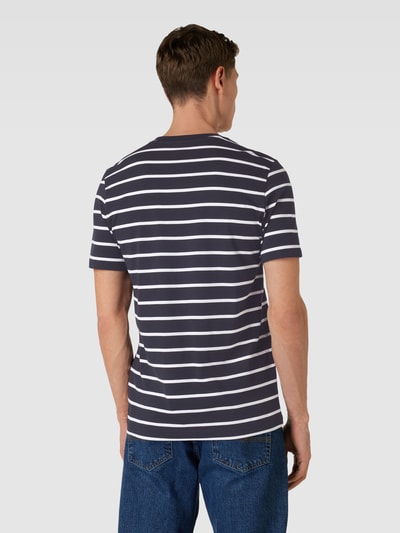 Christian Berg Men T-Shirt mit Streifenmuster Marine 5