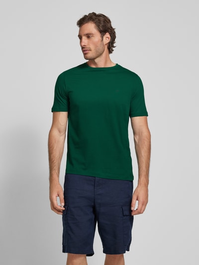 Fynch-Hatton T-Shirt mit Logo-Stitching Dunkelgruen 4