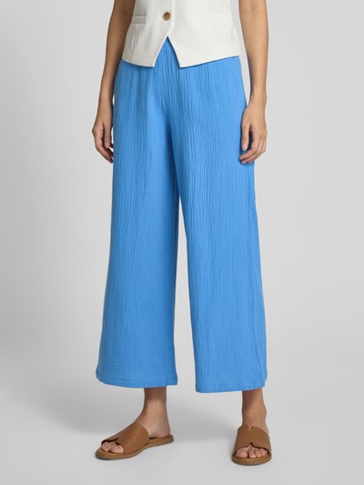 Christian Berg Woman Wide leg stoffen broek in verkorte pasvorm Blauw - 4
