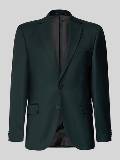 Christian Berg Men regular fit 2-knoops colbert met viscose Donkergroen - 1