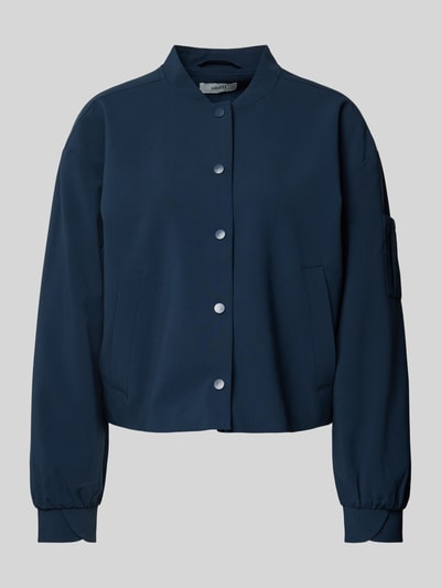 mbyM Blouson in unifarbenem Design Modell 'Camanchi' Marine 2