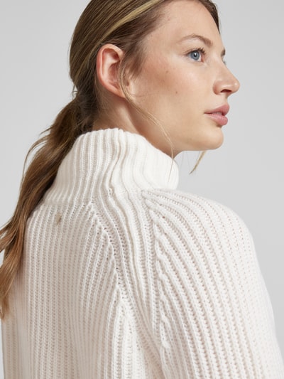 MOS MOSH Gebreide pullover met turtleneck, model 'Thyra' Ecru - 3