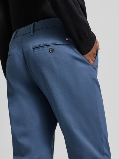 Tommy Hilfiger Regular fit chino van katoenmix, model 'DENTON' Petrol - 3