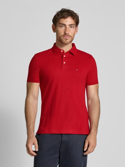 Tommy Hilfiger Slim Fit Poloshirt aus Baumwoll-Elasthan-Mix Rot 4