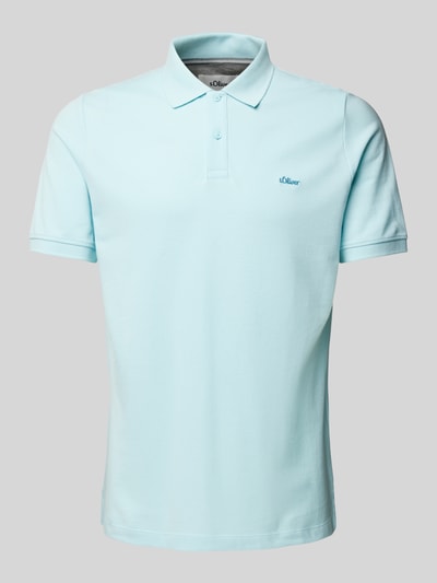 s.Oliver RED LABEL Regular Fit Poloshirt aus Baumwoll-Piqué Sky 2