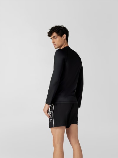 Balmain Longsleeve mit Label-Print Black 5