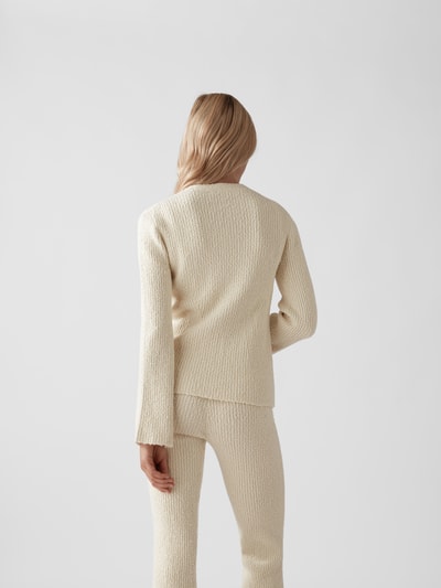 Helmut Lang Cardigan mit V-Ausschnitt Offwhite 5