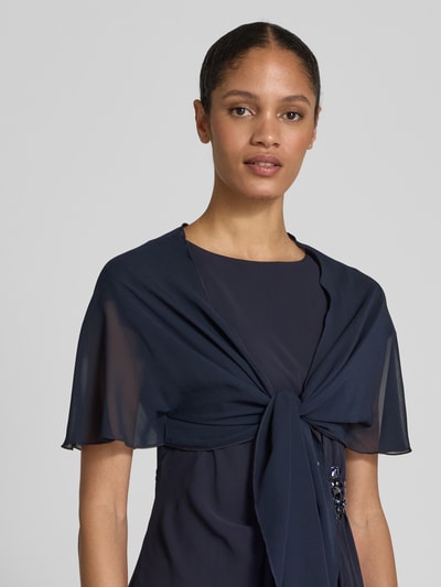 Christian Berg Cocktail Jack met ingewerkte zoom Marineblauw gemêleerd - 3