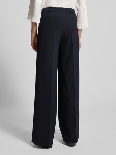 SEDUCTIVE Wide leg stoffen broek met knoopsluitingen, model 'BRIDGET' Marineblauw - 5