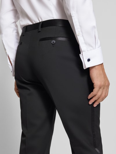 MCNEAL Spodnie do garnituru o kroju slim fit z kieszeniami z tyłu Czarny 3