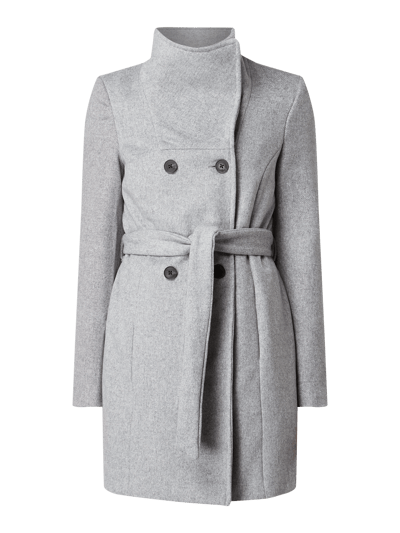 Vero Moda Outdoor Jacke mit Woll-Anteil  Hellgrau Melange 2