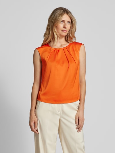 Christian Berg Woman Selection Blousetop met plooien Oranje - 4