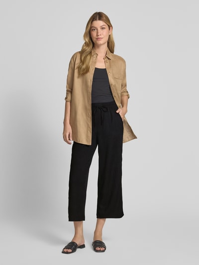 OPUS Stoffen broek met elastische band, model 'Mileni' Zwart - 1