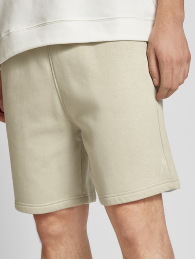 Tom Tailor Denim Relaxed Fit Sweatshorts aus Baumwoll-Mix im Jogger Style Beige 3