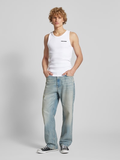 Pegador Tanktop mit Label-Stitching Weiss 1