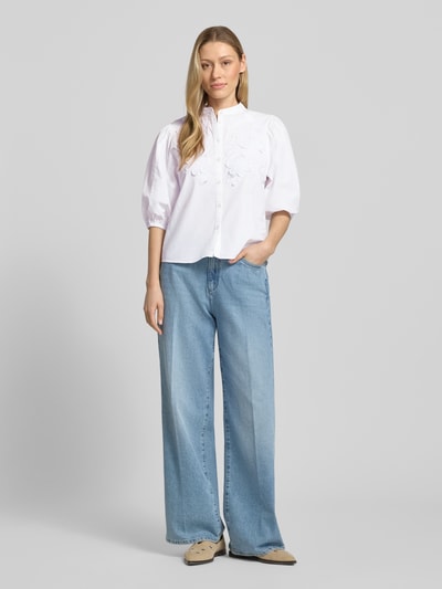Essentiel Antwerp Boxy Fit Hemdbluse aus reiner Baumwolle Modell 'JORJA' Weiss 1