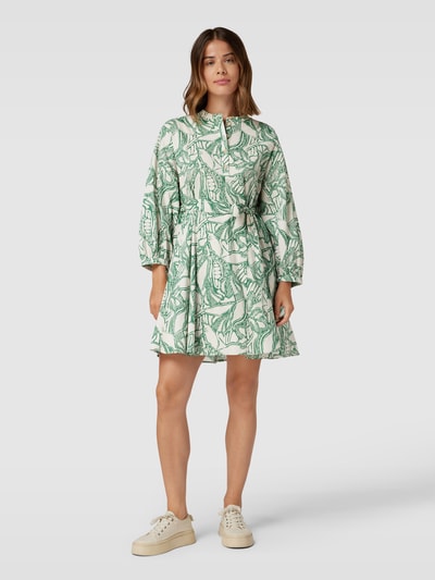 Jake*s Collection Mini-jurk met all-over motief Groen - 1