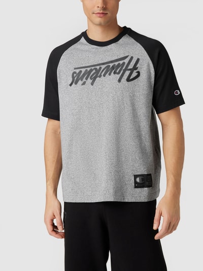 CHAMPION T-Shirt mit Statement-Print Anthrazit meliert 4
