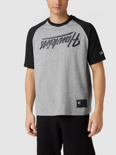 CHAMPION T-Shirt mit Statement-Print Anthrazit Melange 4