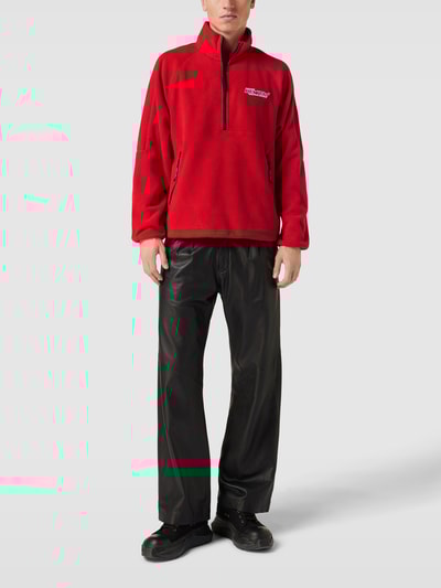 REVIEW Sweatshirt mit Label-Patch Rot 1