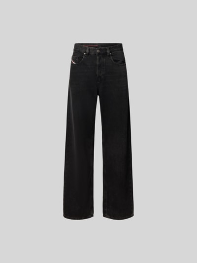 Diesel Wide Fit Jeans mit Logo-Patch Black 2