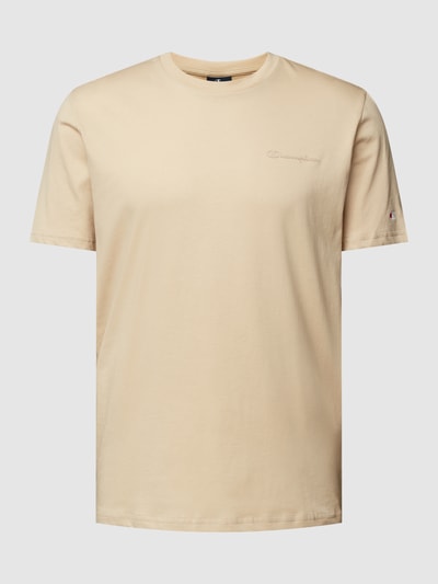 CHAMPION T-Shirt mit Label-Print Beige 2