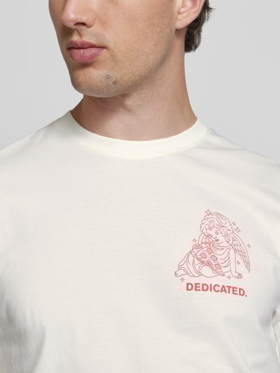 Dedicated T-Shirt mit Rundhalsausschnitt Modell 'Eternal Pizza' Offwhite 3