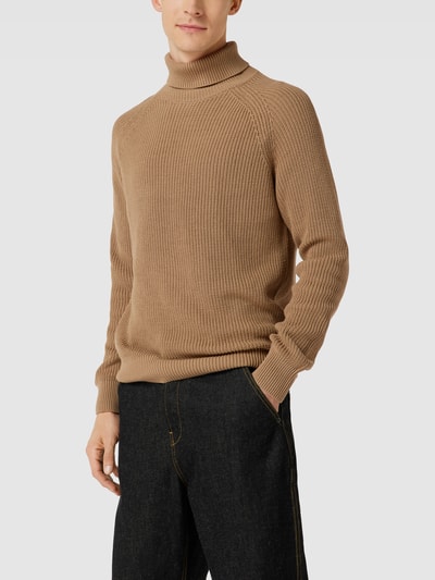 MCNEAL Strickpullover mit Rollkragen Modell 'Marcel' Haselnuss Braun 4