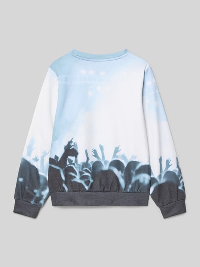 s.Oliver RED LABEL Regular fit sweatshirt van katoenmix Bleu - 3