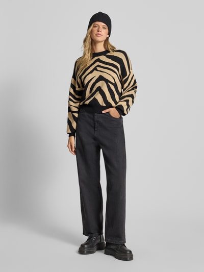 Noisy May Strickpullover mit Rundhalsausschnitt Modell 'CHARLOTT' Black 1