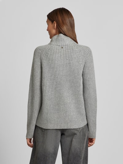 MOS MOSH Gebreide pullover met turtleneck, model 'Thyra' Middengrijs - 5