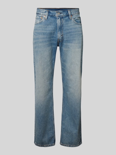 Levi's® Relaxed straight fit jeans in used-look, model '555' Lichtblauw - 2