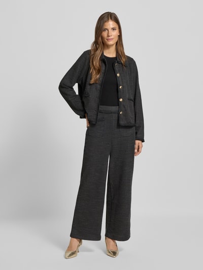 ICHI Blazer met knoopsluiting, model 'KATE' Zwart - 1