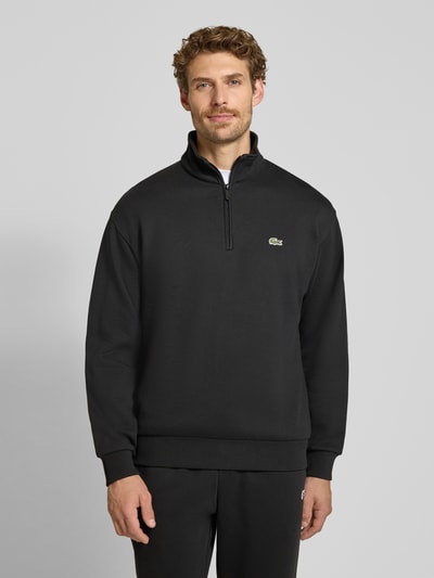 Lacoste Regular Fit Troyer aus Baumwoll-Mix ' Black 4