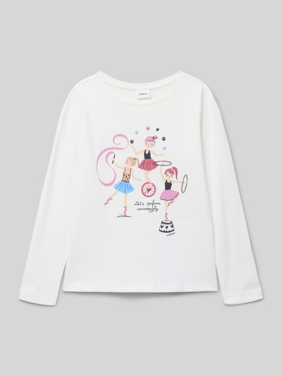 s.Oliver RED LABEL Regular fit shirt met lange mouwen van puur katoen Wit - 1