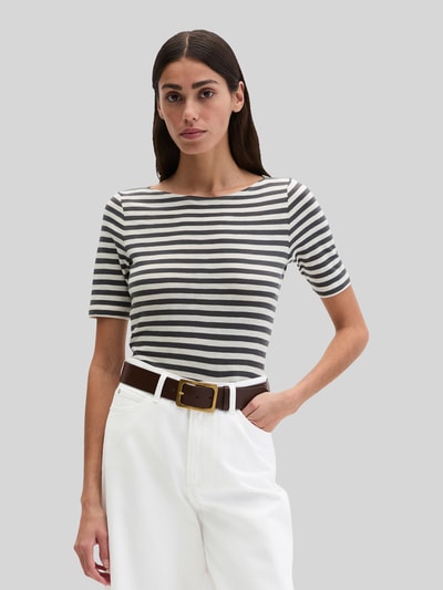 Marc O'Polo Regular Fit T-Shirt aus reiner Baumwolle Mittelgrau 4